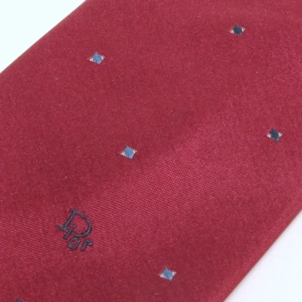 Christian Dior‎ Silk Blend Tie Red